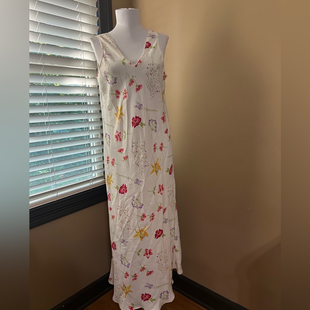 Vintage Cabernet Floral Nightgown